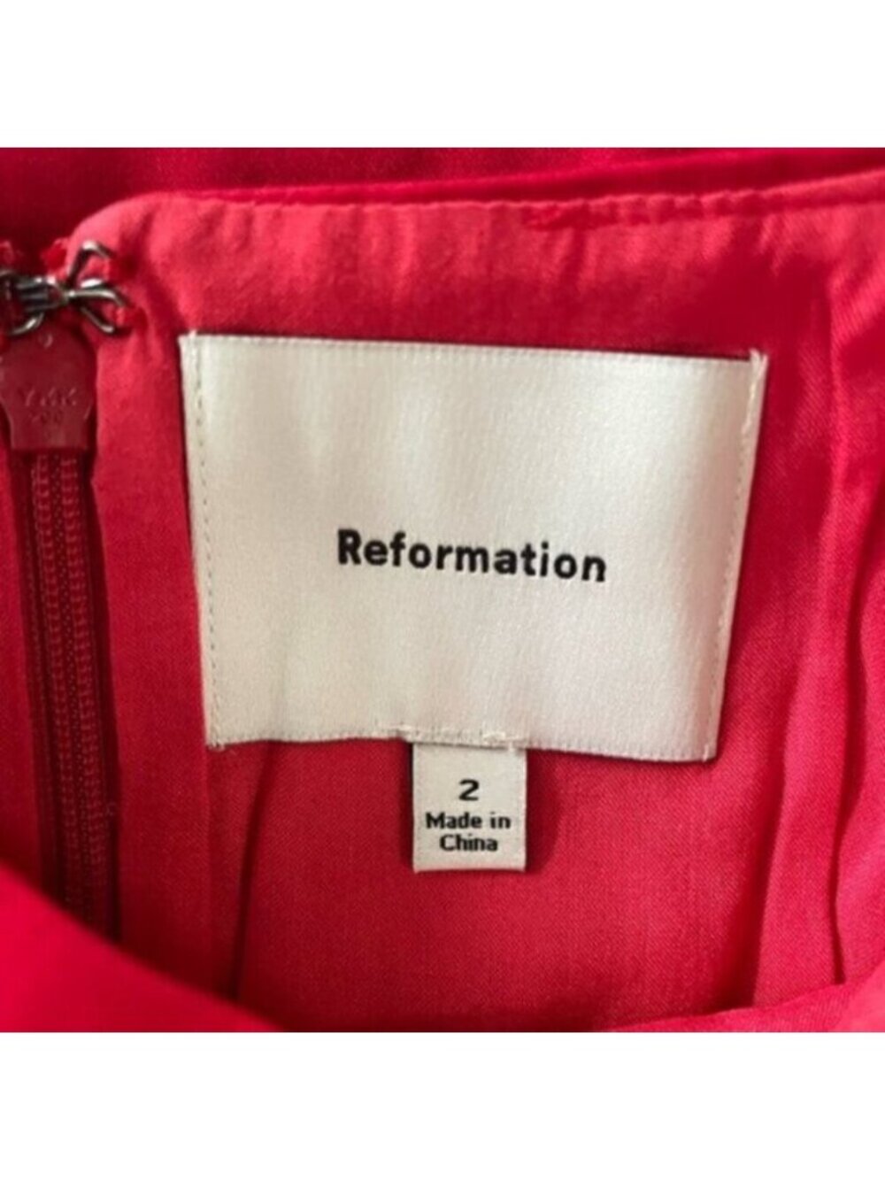 NEW Reformation Laguna Two Piece Matching Midi Skirt Set Lipstick Red US 2 UK 4 - Picture 8 of 14